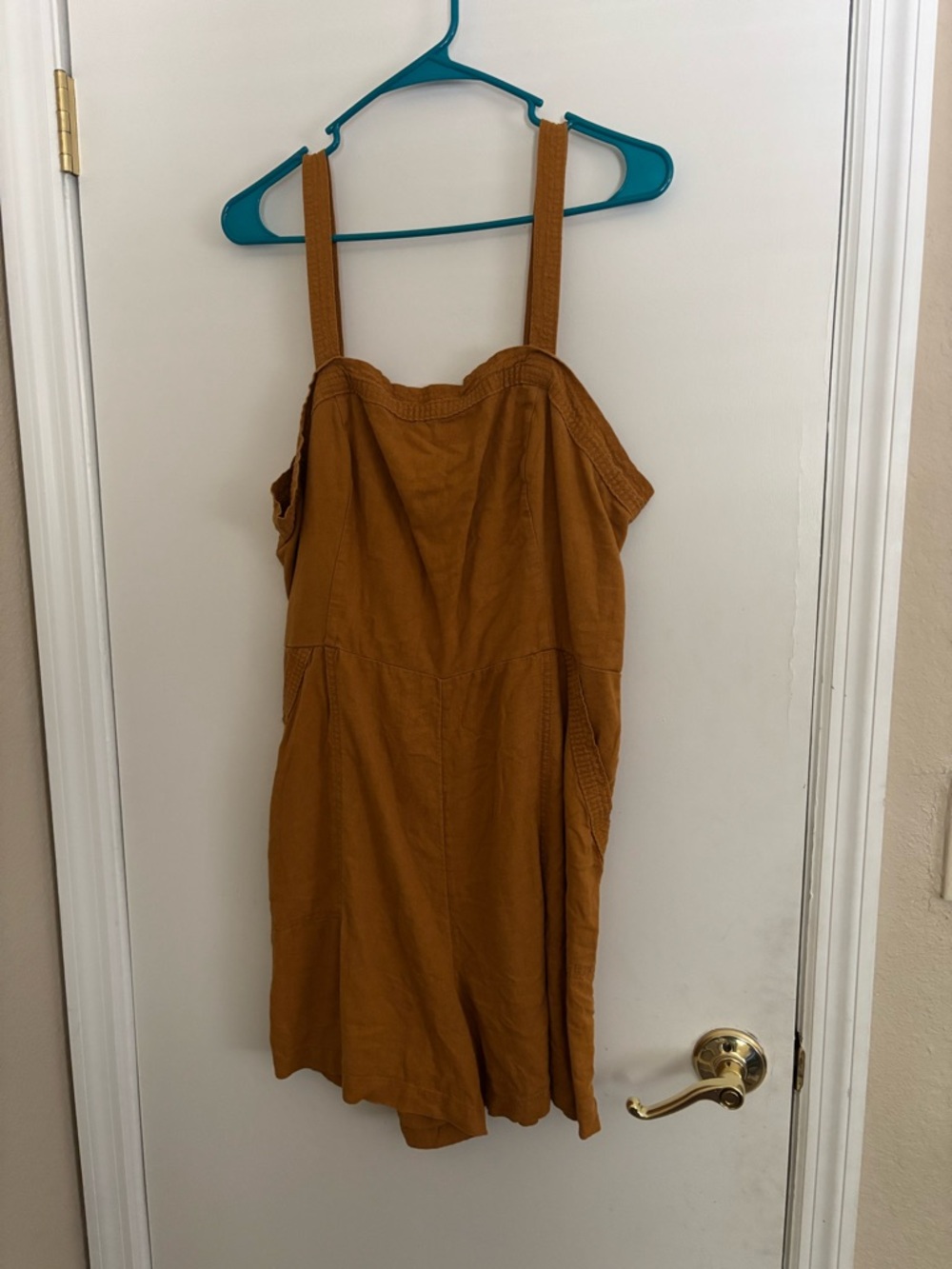 Old Navy Mustard Brown Sleeveless Romper